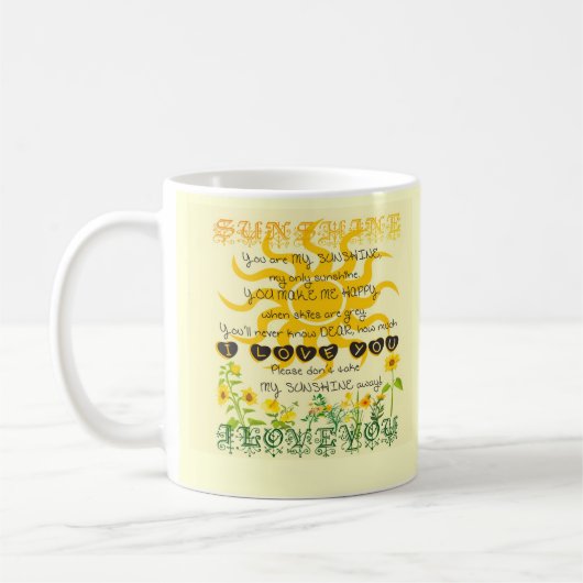 Mug Vous êtes mon soleil (Gauche)