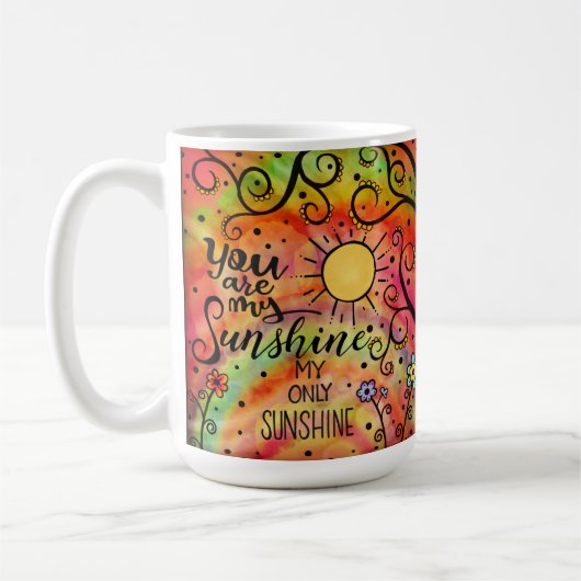 Mug "Vous Êtes Mon Soleil" Amusant Gai (Gauche)
