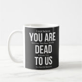 Mug vous êtes mort pour nous (Gauche)