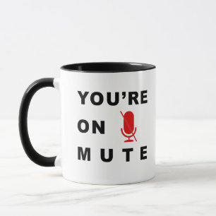 Mug "Vous êtes muet", drôle de citation