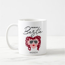 Vous êtes My Bestie Funny Meilleur Ami Nom du coeu