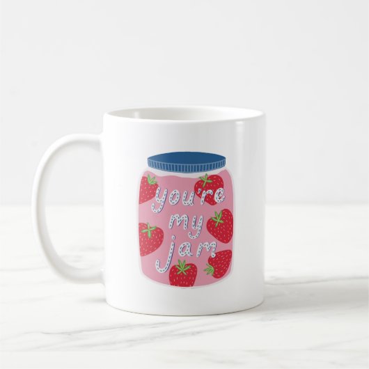 Mug Vous êtes My Jam Typography Love Citation (Gauche)