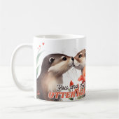 Mug Vous êtes My Otter Half Otter Kissing Valentine (Gauche)
