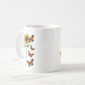 Mug Vous êtes My Sunshine Sunflower Personnalisé (Devant gauche)