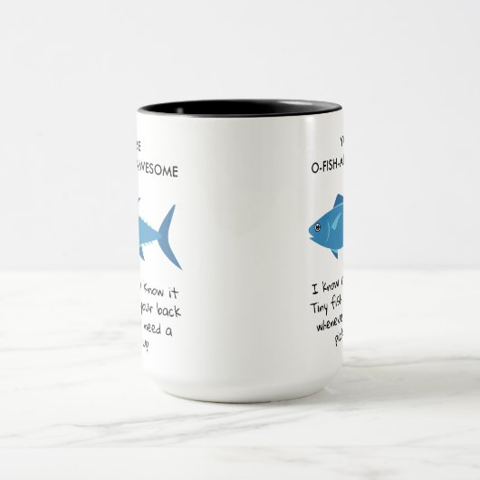Mug Vous êtes O Fish Ally Awesome Funny Enseignant Ang (Centre)