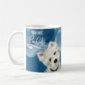 Mug Vous êtes Pawfect, Westie Poodle Dog Fun Dog Pun B (Gauche)