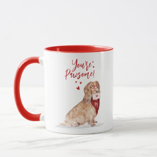 Mug Vous êtes Pawsome Cocker Spaniel Valentines (Gauche)