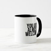 Mug Vous êtes presque les bienvenus (Devant droit)