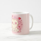 Mug Vous êtes Purr-fect ! Adorable Saint Valentin Chat (Devant droit)