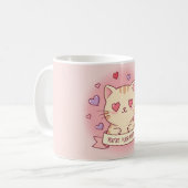 Mug Vous êtes Purr-fect ! Adorable Saint Valentin Chat (Devant gauche)
