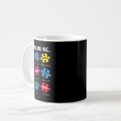 Mug Vous Êtes Sensibilisation sur l'autisme Puzzle Bib (Devant gauche)