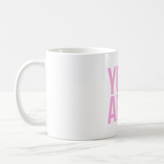 Mug Vous Êtes Suffisamment Citation De Typographie Ros (Gauche)