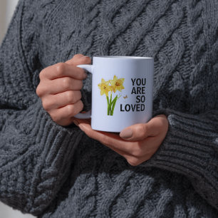 Mug Vous êtes tellement aimé Floral Christian