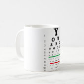 Mug Vous Êtes Trop Proche Drôle Social Distançant Les (Devant gauche)