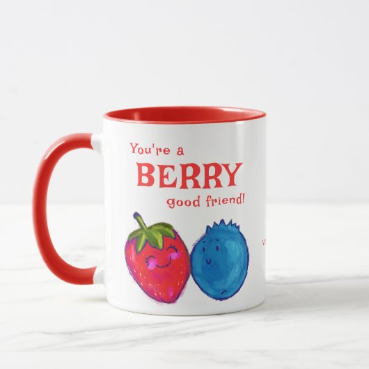 Mug Vous êtes un bon ami Berry Sweet Valentines BFF (Gauche)