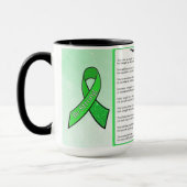Mug Vous êtes un guerrier, Lyme Maladie Sensibilisatio (Gauche)