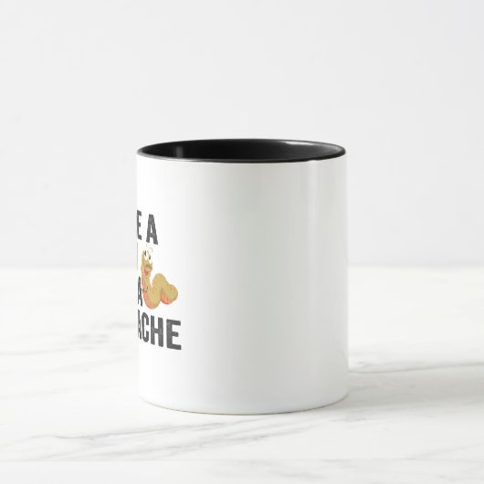 Mug Vous êtes un ver avec une Moustache drôle Vanderpu (Centre)