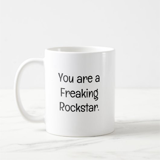 Mug Vous êtes une vraie Rockstar (Gauche)