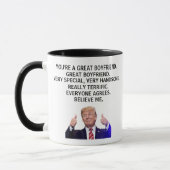 Mug Vous êtes vraiment un super copain, un Trump drôle (Gauche)