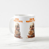 Mug Vous êtes Waffle y Cute Kawaii Duckling (Devant gauche)