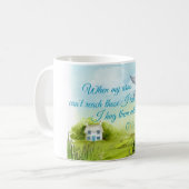 Mug Vous étreindre avec ma carte de prières (Devant gauche)