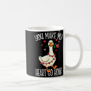 Mug Vous faites aller mon cœur Honk Valentine Oie
