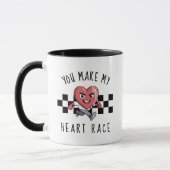 Mug Vous faites de ma course de coeur drôle Saint Vale (Gauche)