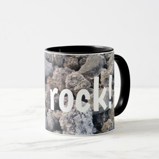 Mug Vous faites du rock Fun Rocks Design (Devant droit)