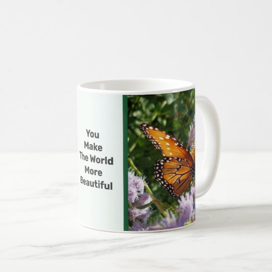 Mug Vous Faites Le Monde Beau Papillon Monarque (Devant droit)