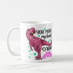 Mug Vous faites mon coeur Saur Dinosaur Saint Valentin