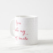 Mug Vous Faites Mon Coeur Smile Love Citation Valentin (Devant gauche)