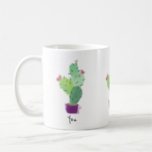 Mug Vous faites pousser la boule d'aquarelle de cactus