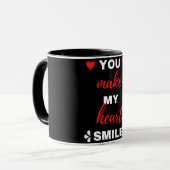 Mug Vous Faites Sourrir Mon Coeur (Devant gauche)