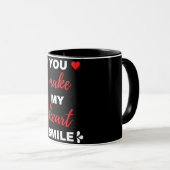 Mug Vous Faites Sourrir Mon Coeur (Devant droit)