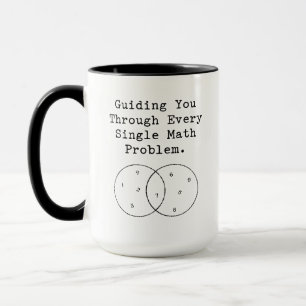 Mug Vous guidant à travers chaque problème de mathémat