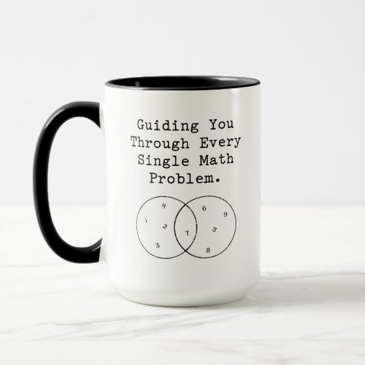 Mug Vous guidant à travers chaque problème de mathémat (Gauche)