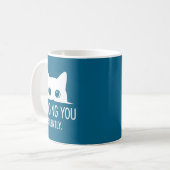Mug Vous jugeant silencieusement - Chat drôle (Devant gauche)