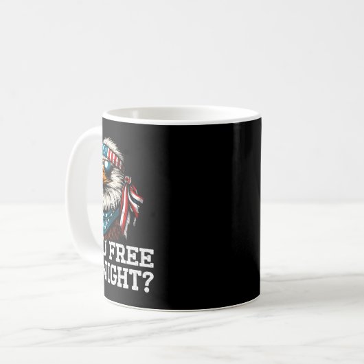 Mug Vous Libérez Ce Soir Aigle Funny Patriotique Améri (Devant gauche)