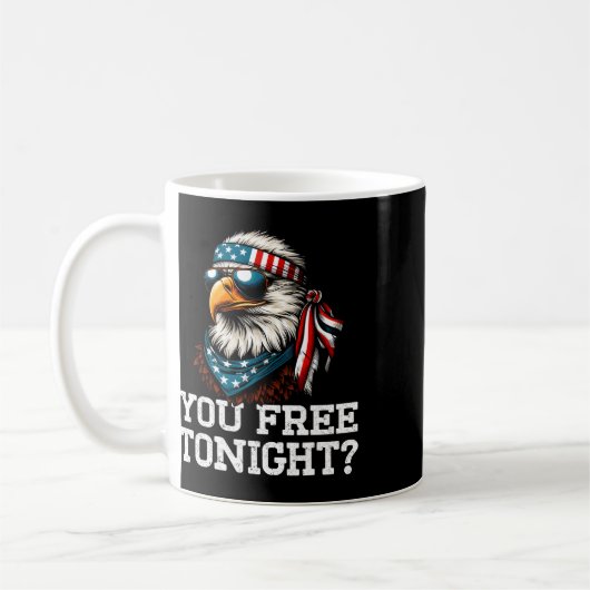 Mug Vous Libérez Ce Soir Aigle Funny Patriotique Améri (Gauche)