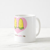 Mug Vous m'accomplissez les couples affectueux doux de (Devant droit)