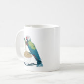 Mug Vous m'avez eu à Ramen | Drôle Perroquet mangeant  (Devant gauche)