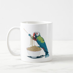Mug Vous m'avez eu à Ramen   Drôle Perroquet mangeant 