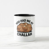 Mug Vous m'aviez eu à Challah Juif Juif Hanoukka (Centre)