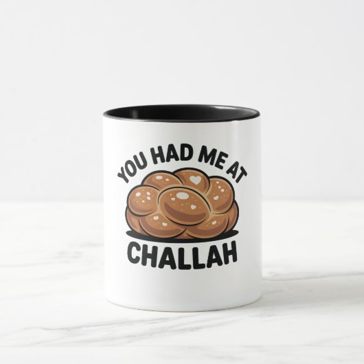 Mug Vous m'aviez eu à Challah Juif Juif Hanoukka (Centre)
