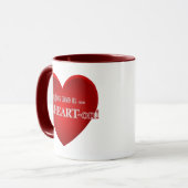 Mug Vous me donnez a Coeur-Sur (Devant gauche)