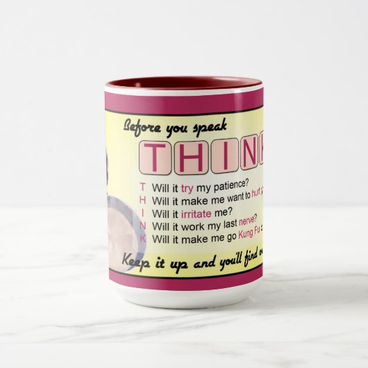 Mug Vous Mieux Vaut Penser (Note G) (Centre)