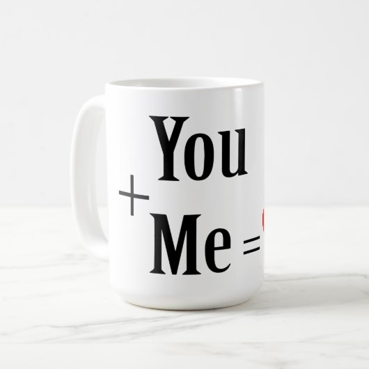 Mug Vous+moi=amour (Devant gauche)