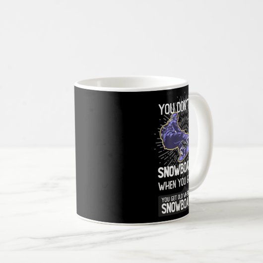 Mug Vous n'arrêtez pas de faire du snowboard quand vou (Devant droit)