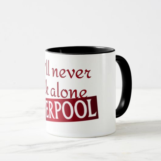 Mug vous ne marcherez jamais seul Liverpool (Devant droit)