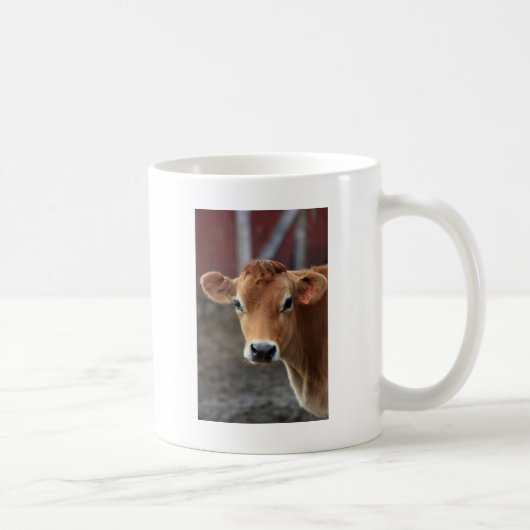 Mug Vous ne me pensez pas suis jolie vache du Jersey (Droite)
